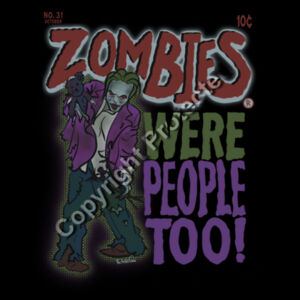 Zombies Were People Too! - AS Colour - Canvas Carrie Bag Design