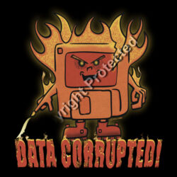 Retro Floppy Disk Corrupted - AS Colour - Classic Tee Design