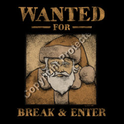 Christmas Most Wanted - Santa - AS Colour - Maple Tee Design