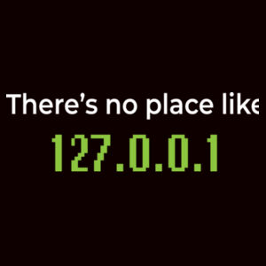 There's No Place Like 127.0.0.1 - AS Colour - Mens Faded Tee Design