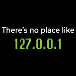There's No Place Like 127.0.0.1 - AS Colour - Canvas Carrie Bag Design